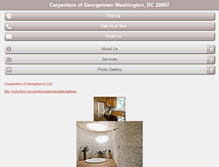 Tablet Screenshot of carpentersofgeorgetown.com